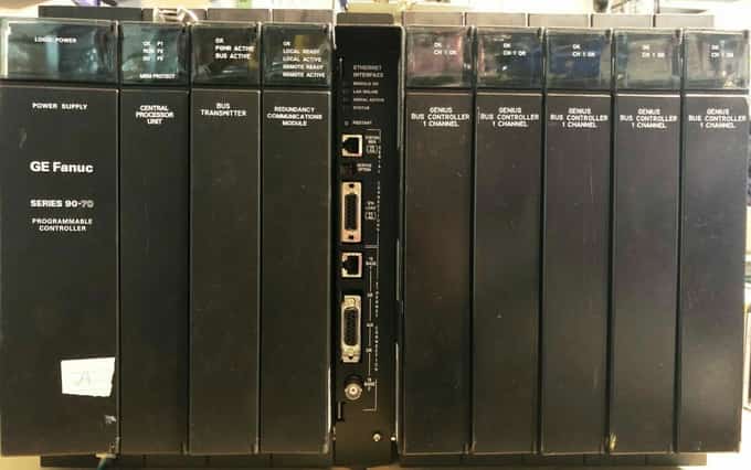GE Fanuc 90-70 PLC Rack + PWR711K + CGR935 + RCM711 + BEM731 + CMM742 + BEM713 - photo 1 of 8