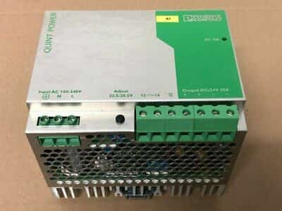 USED Phoenix Contact QUINT-PS-100-240AC/24DC/20 Power Supply Module Rev. 20 - photo 1 of 7