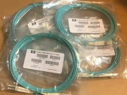 LOT OF 5 ---NEW IN BAG --- HP AJ836A 5M OM3 LC-LC Fiber Cable 491026-001