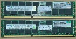 LOT OF 2 Samsung M393B2G70BH0-YH9Q8 16GB PC3-10600R DDR3-1333 ECC CL9 628974-081