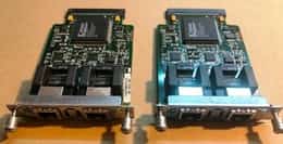 LOT of 2 Cisco (STEWART) VWIC-2MFT-E1 2-Port Multiflex Voice Network Cards