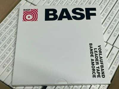 BASF EMTEC Vorlaufband Leader Tape Bande Amorce Wei 250m 6.3mm 820ft MA 335297ND - photo 1 of 4