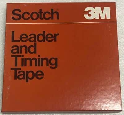 1500ft. Scotch 3M Leader and Timing Tape 61W-1/4"-1500 Reel to Reel leader tape - photo 1 of 5