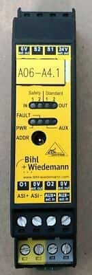 Bihl + Wiedemann BWU2577 ASi Safety Input Module, IP20, 1SI/2O - photo 1 of 4