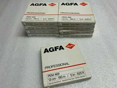 New AGFA PEM 469 Reel to Reel Audio Recording Tape 13cm - 190m, 5" - 625ft. - photo 1 of 6