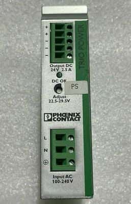 Phoenix Contact 2866268 TRIO/PS/1AC/24DC/2.5 100-240V 24V 2.5A PSU Power Supply - photo 1 of 5
