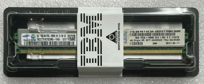 46C0568 8GB DDR3 1333MHz VLP Memory IBM BLADECENTER HS22 7809/ 7870 / 1936 - photo 1 of 5