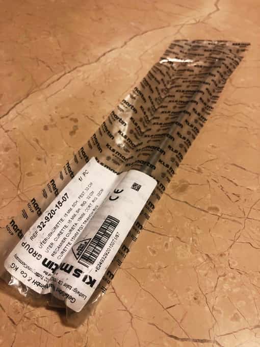 KLS MARTIN Gynecology 32-920-15-07 Uterine curette, acc. to Recamier, 15 mm - photo 1 of 6