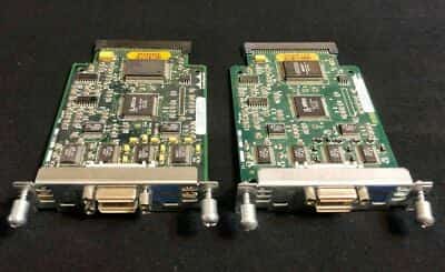 2 x Genuine Cisco WIC-2T 2 port Serial Module and WIC-2A/S 2 port WAN Int Card - photo 1 of 3