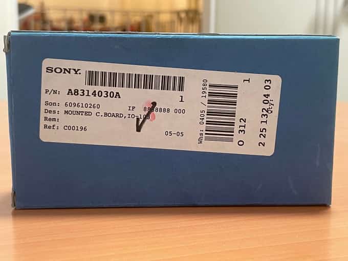 SONY A-8314-030-A A8314030A MOUNTED C. BOARD IO-103 (FOR CCU-700) - photo 1 of 8