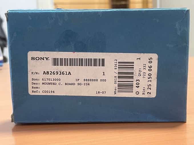 SONY A-8269-361-A  A8269361A MOUNTED C. BOARD SG-234 (FOR BVP-5000) - photo 1 of 10