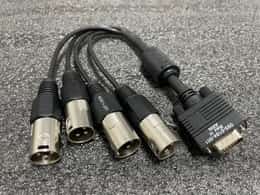 Harmonic Ellipse AES Audio Cable /w 4 XLR (m) and Db25 Connector 093-0184-001