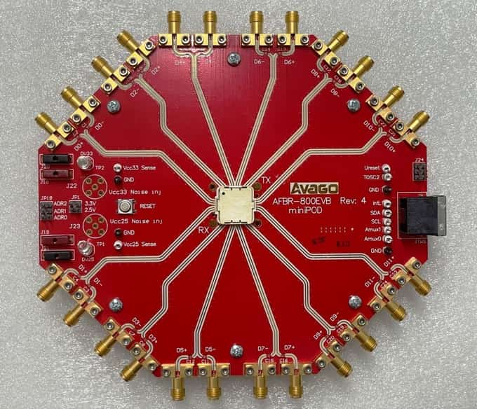 AVAGO AFBR-800EVB MiniPOD Evaluation Board Rev:4 - photo 1 of 5
