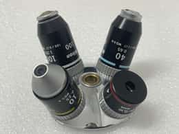 Nikon BE Plan 4x 10x 40x 100x  Microscope Objective Set Lot