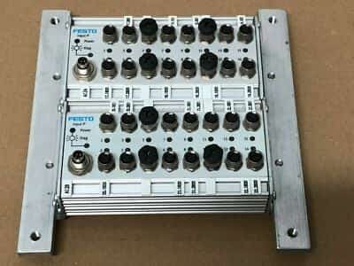 LOT OF 2 - FESTO 16-PORT COMPACT INPUT MODULE CP-E16-M8  029187 124877 - photo 1 of 6