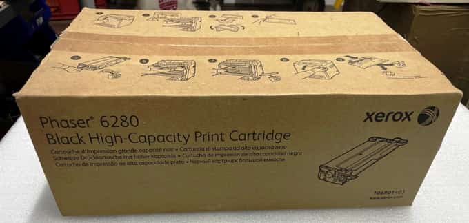 NEW Genuine Xerox Black High-Capacity Print Cartridge Phaser 6280 106R01403 - photo 1 of 5