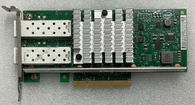 Dell Intel X520-DA2 Dual port FC 10gbe SFP+ 0942V6 Low Profile - photo 1 of 5