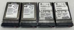 LOT of 4 HP 300GB 10K 2.5 6G SAS DRIVE 507127-B21 507284-001 Hard Drives