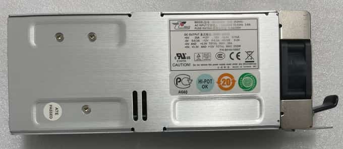 EMACS MIN-6250P B010410007 250WATT 1U Hot-Swap 100-240V, 50-60Hz Power Supply - photo 1 of 5