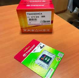 Lot of 25 Factory Sealed TRANSCEND TS4GSDHC4 SDHC 4GB SD CARD CLASS 4