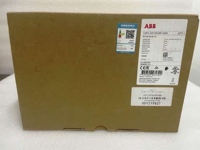 ABB 1SFL587002R1400 CONTACTOR AF305-30-00-14 250-500V - photo 1 of 4