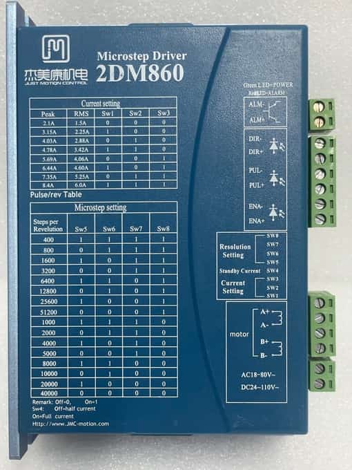 2DM860 Two-phase Digital Stepper Driver CNC Engraving Milling Machine - photo 1 of 7