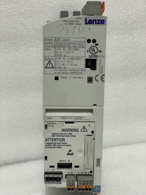 Lenze 8200 vector E82EV751_4C200 Inverter Drive 0.75 KW 13142273 (3) - photo 1 of 7