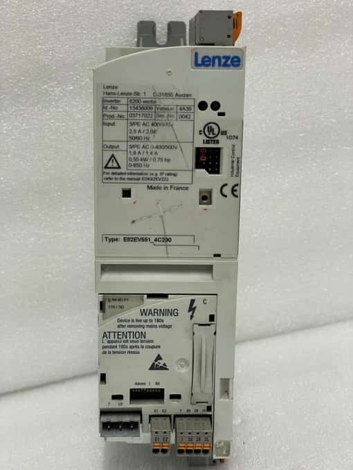 Lenze 8200 vector E82EV551_4C200 Inverter Drive 0.55 KW 13436009 (5) - photo 1 of 7