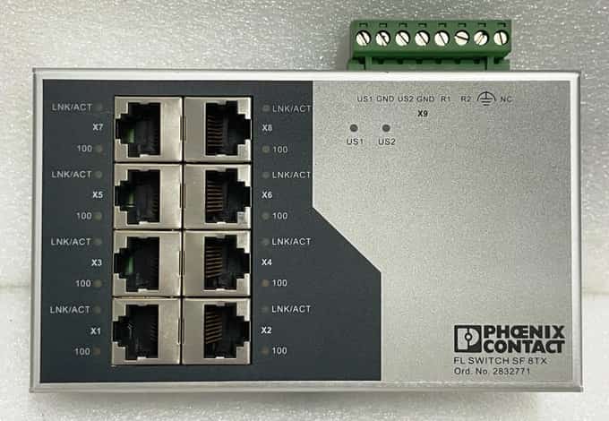 Phoenix Contact FL Switch SF 8TX 2832771 for Industrial Use 24V DC 240mA - photo 1 of 4