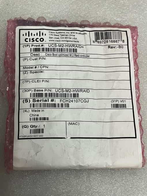 NEW- 73-17926-05 CISCO UCS-M2-HWRAID M2 SATA RAID CONTROLLER MODULE 800-46240-01 - photo 1 of 7