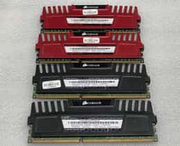 16GB  Corsair Vengeance 4 X 4GB  PC3-12800 DDR3 Desktop Memory CMZ8GX3M2A1600C9