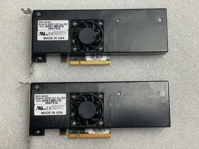 2 x RADIAN RMS-200/8G 800001-001 REV B05 PCIe NVRAM ACCELERATOR CARD - photo 1 of 5