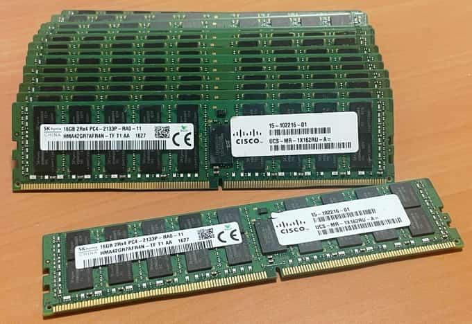 LOT OF 15 SK Hynix HMA42GR7AFR4N-TF 16GB 2Rx4 PC4-2133P DDR4 ECC RAM - photo 1 of 4