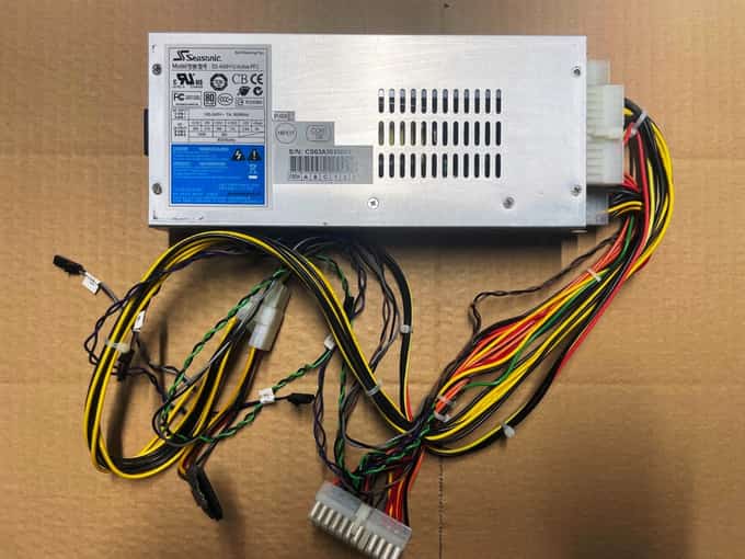 Seasonic Active PFC 400W ATX PSU 1U Industrial PC Server SS-400H1U w/ Cables - photo 1 of 5