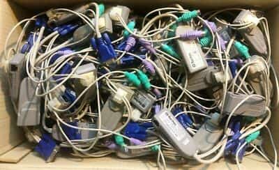 LOT OF (113) P2ZCIM-PS2 Raritan Paragon II KVM Switch Daisy Chain PS2 cable CIM - photo 1 of 5
