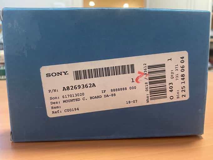 SONY A-8269-362-A  A8269362A MOUNTED C. BOARD DA-88 (BVP-550) - photo 1 of 12