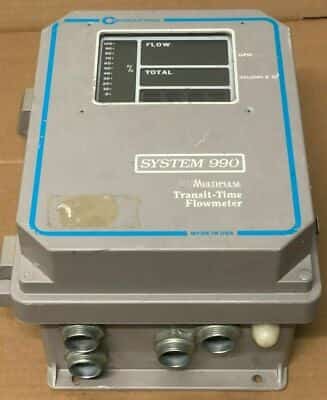 USED CONTROLOTRON 994N5DM-3 ULTRASONIC FLOWMETER SYSTEM 990 994N5DM3 - photo 1 of 10