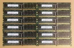 LOT OF 12 SAMSUNG 512MB DDR PC3200 184PIN 9 CHIP ECC REGISTERED M312L6523DZ3-CCC