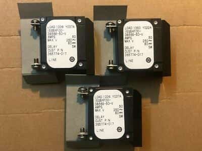 Lot x3 IEGBXF00-38568-50V AIRPAX CIrcuit Brakers 50-250V 80 A - photo 1 of 6