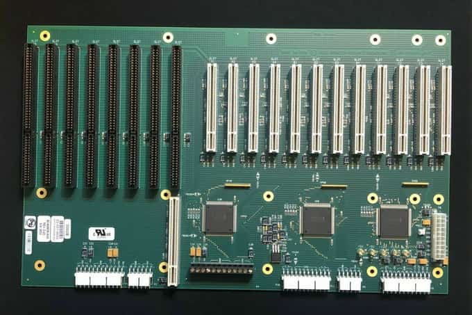 Trenton Tech 92-505635-XXX 20 Slot 4U Backplane Board w/ 12 PCI + 8 ISA Slots - photo 1 of 5