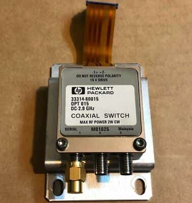 HP Agilent 33314-60015 DC-2.9GHz 15V SPDT RF Microwave Coaxial Switch - photo 1 of 6
