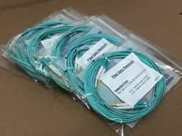 Lot of 10 - LC-LC M.M OM3 50/125 DUPLEX 4M Fiber Optic Patchcord Cables