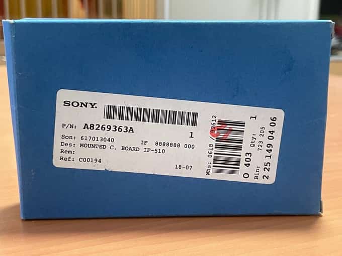 SONY A-8269-363-A  A8269363A MOUNTED C. BOARD IF-510 (BVP-550) - photo 1 of 10