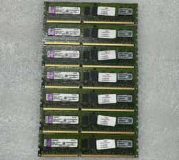 LOT of 7 x 4GB Kingston DDR3-1333 PC3-10600R KVR1333D3S4R9S/4G 15V Server RAM