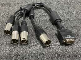 Harmonic Ellipse AES Audio Cable /w 4 XLR (m) and Db25 Connector 093-0185-001F
