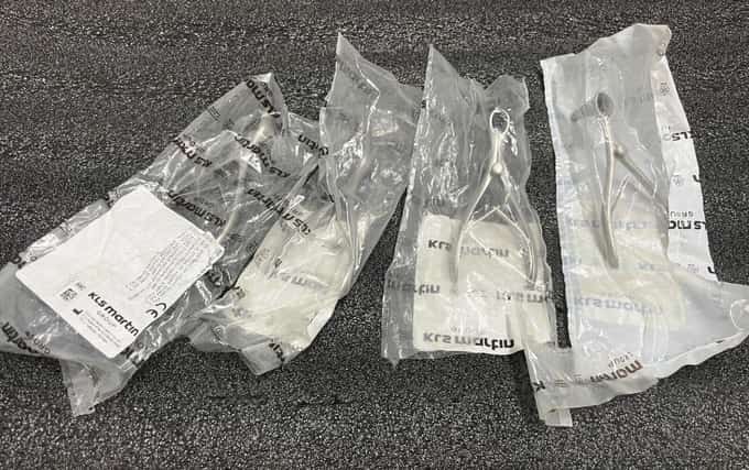 LOT OF 4 KLS MARTIN 36-856-02-07  Nasal speculum, acc. to Killian, 50 mm, fig. 2 - photo 1 of 5