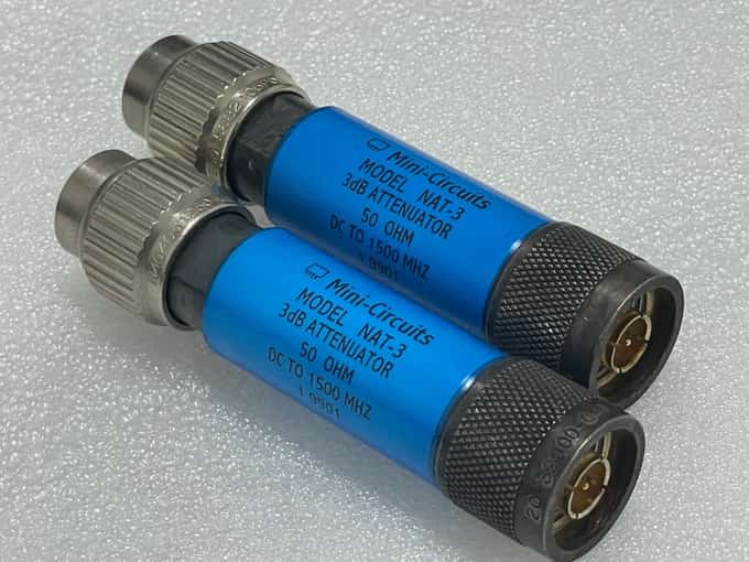 2 x MINI CIRCUITS ATTENUATOR NAT-3 DC-1500MHz 50Ohm - photo 1 of 5