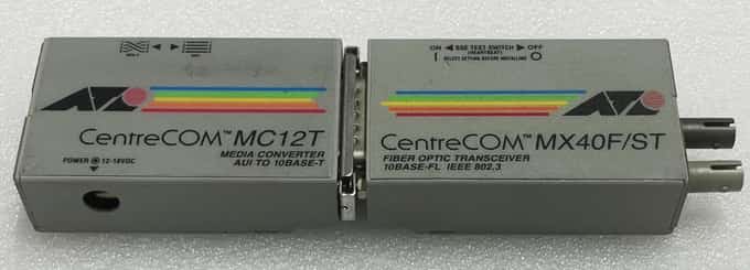 Allied Telesis CentreCOM AT-MC12T + AT-MX40F/ST Modules - photo 1 of 5
