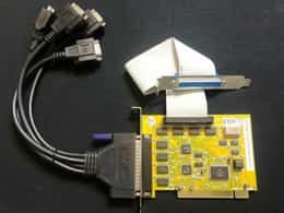 SIIG IO1875 PCI Serial 8000 Plus v1.0 8 ports P018-61 card w/ Cables.