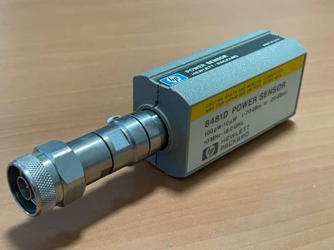 Agilent HP 8481D Power Sensor 10MHz 18GHz 100pW 10uW -70dBm to -20dBm - photo 1 of 5